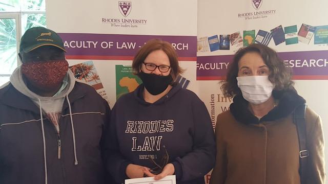 Left to right: Prof L Juma, Prof H van Coller and Ms J Roberts