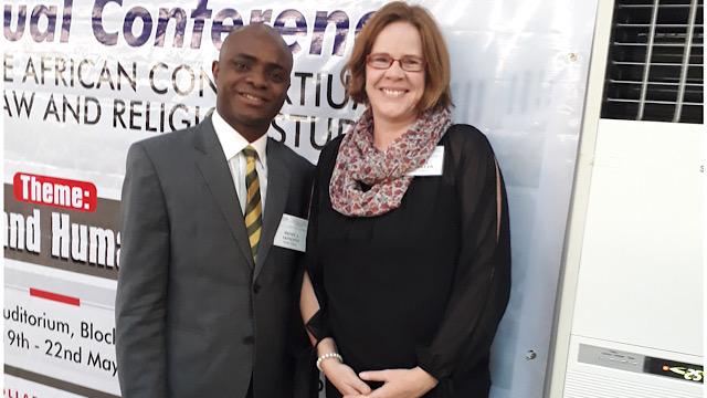 Mr Idowu Akinloye and Professor Helena van Coller
