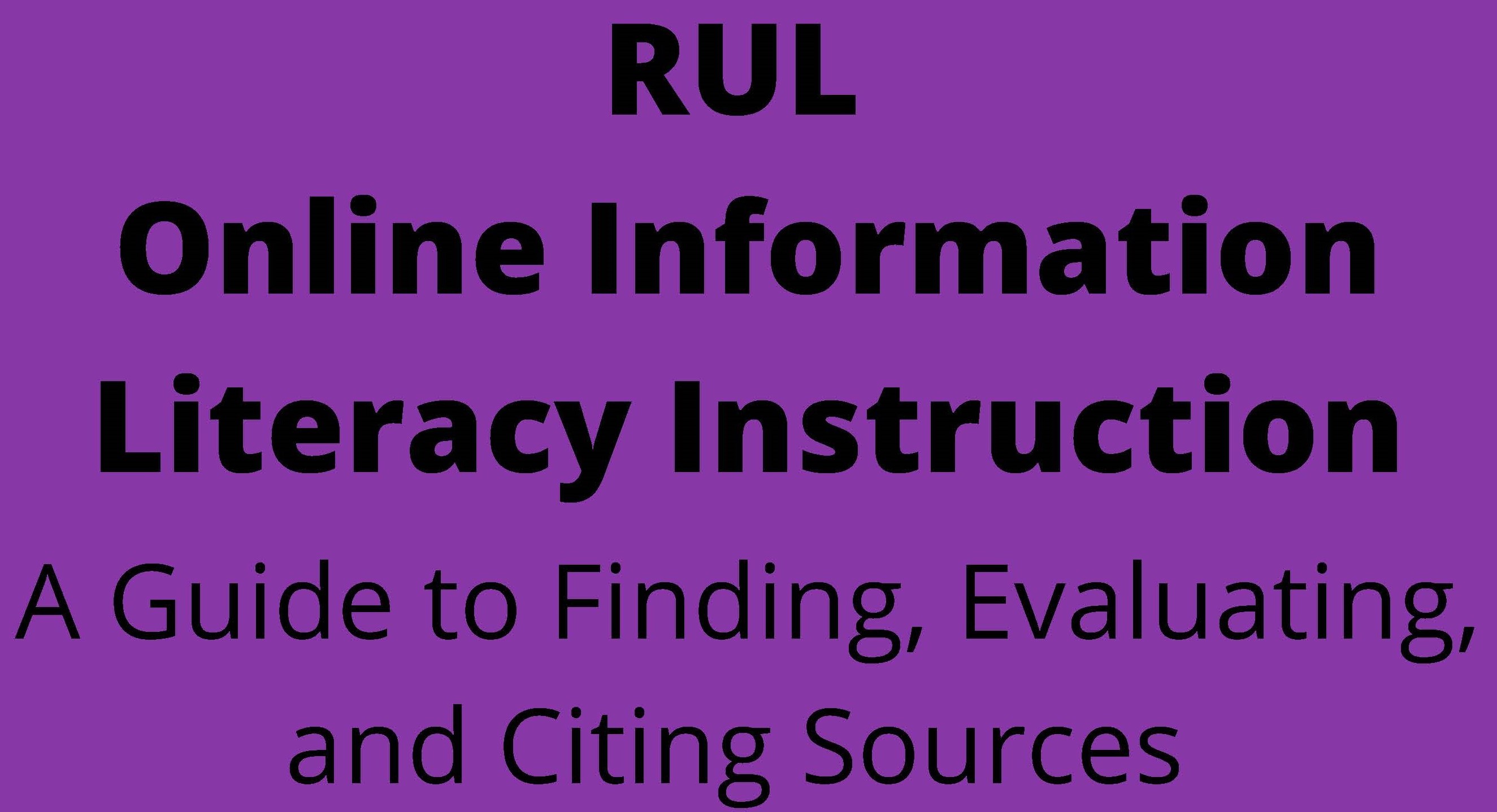       Information Literacy