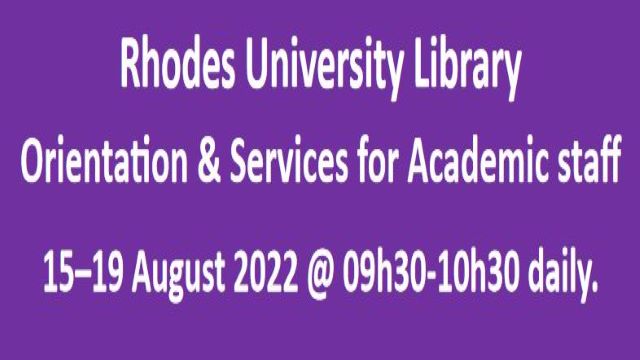 RUL Orientation & Services for Academic Staff