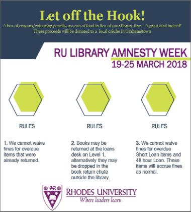 Library Amnesty poster