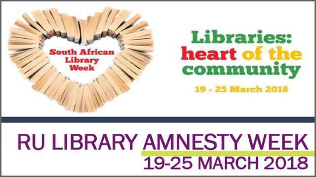 RU Library Amnesty Week