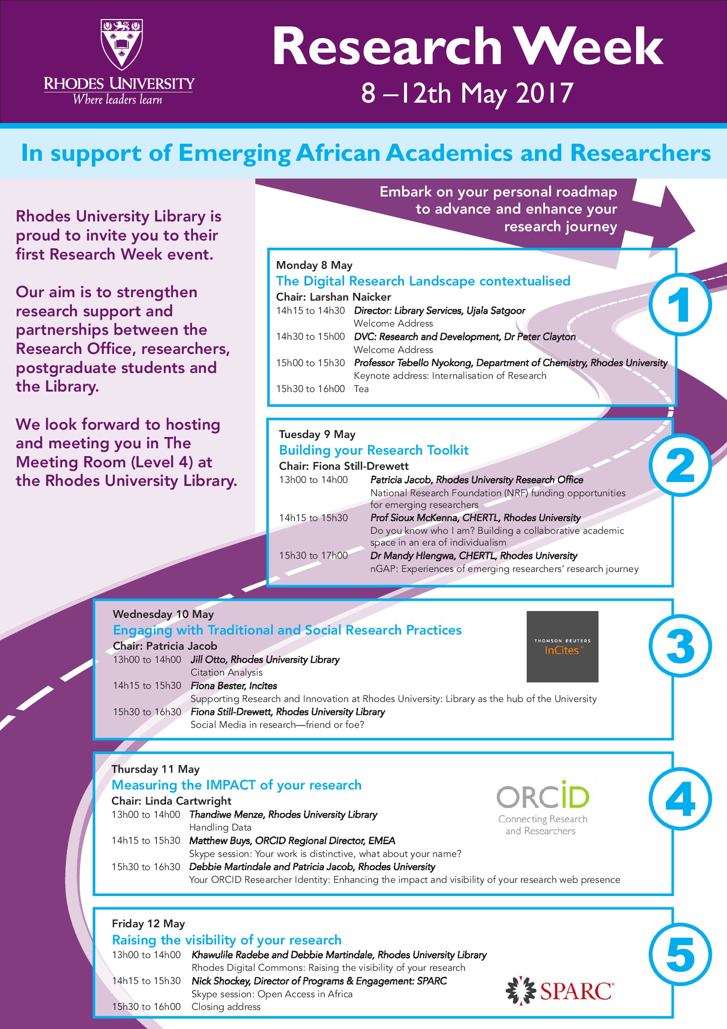 Latest News - Research Week @ Rhodes University Library, 8-12th May, 2017