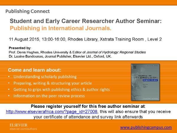 Rhodes Elsevier Seminar