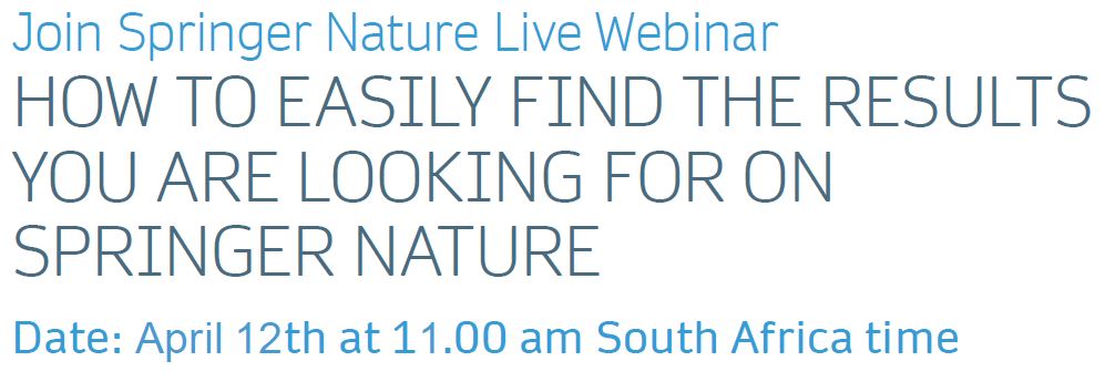 Springer Nature Webinar