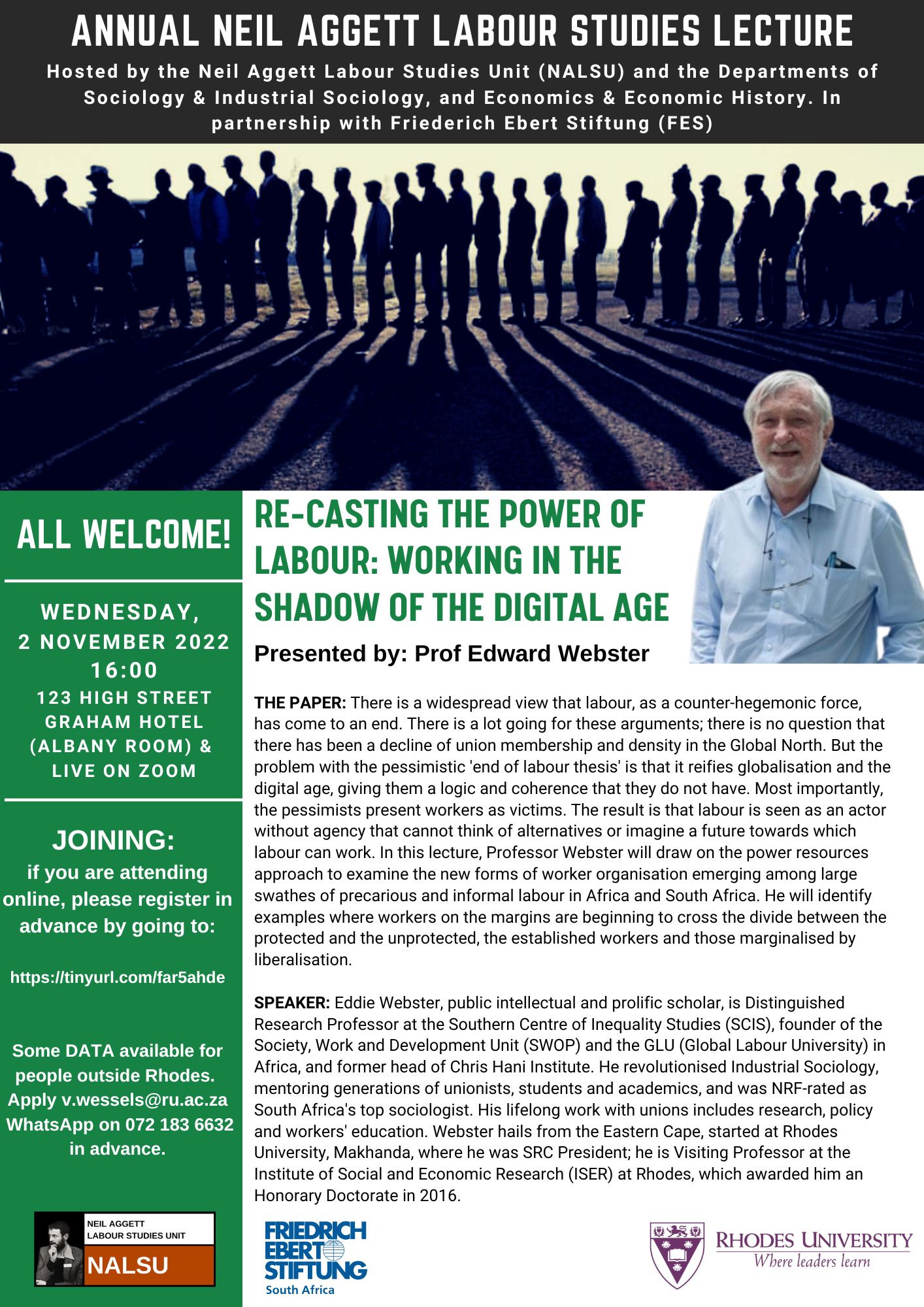Eddie Webster: "Re-Casting the Power of Labour: Working in the Shadow of the Digital Age"