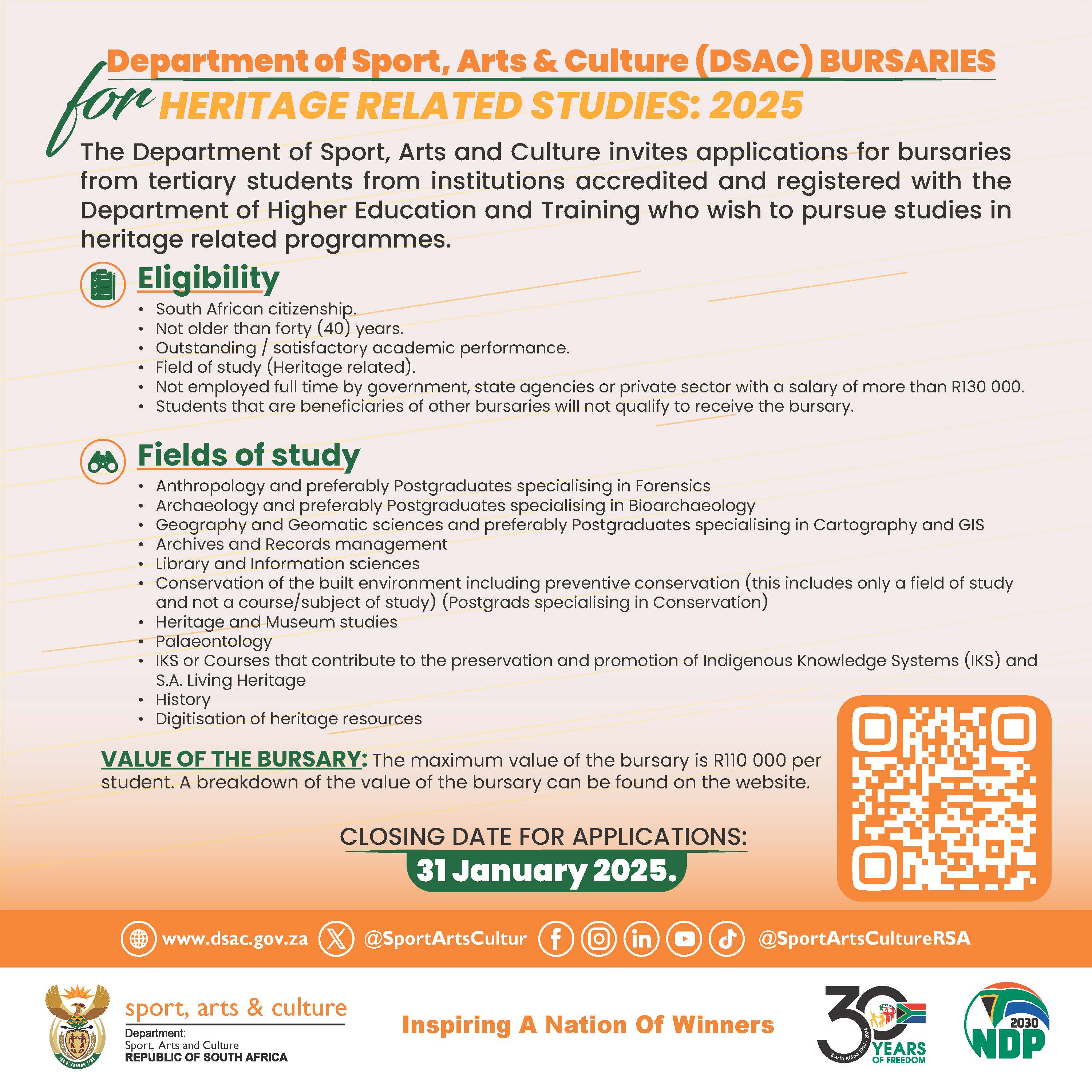Heritage Bursary