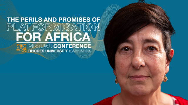 Professor Anthea Garman, Head of the School of Journalism and Media Studies and Chair of the Highway Africa Steering Committee