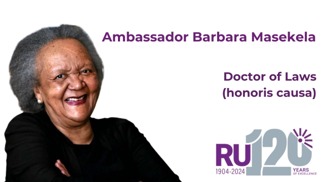 Ambassador Masekela will receive her honorary doctorate on 03 April 2024 during the 09:30 Rhodes University graduation ceremony