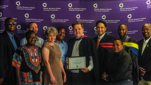 Rhodes Business School and College of the Transfiguration representatives 