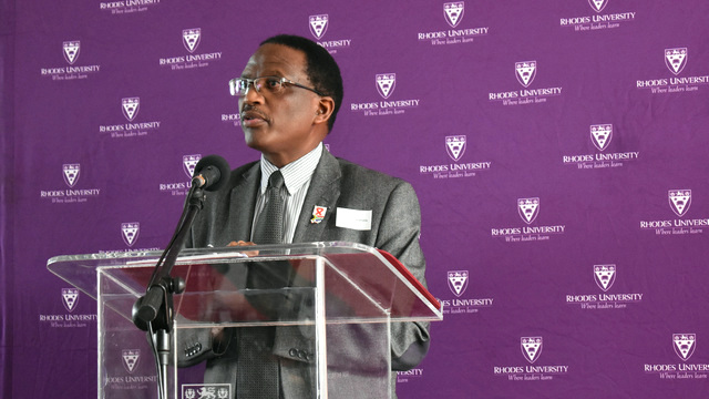 Rhodes University Vice-Chancellor, Dr Sizwe Mabizela