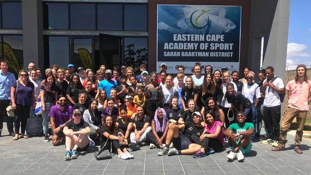 HKE staff and students at the opening of the Eastern Cape Academy of Sport in Joza