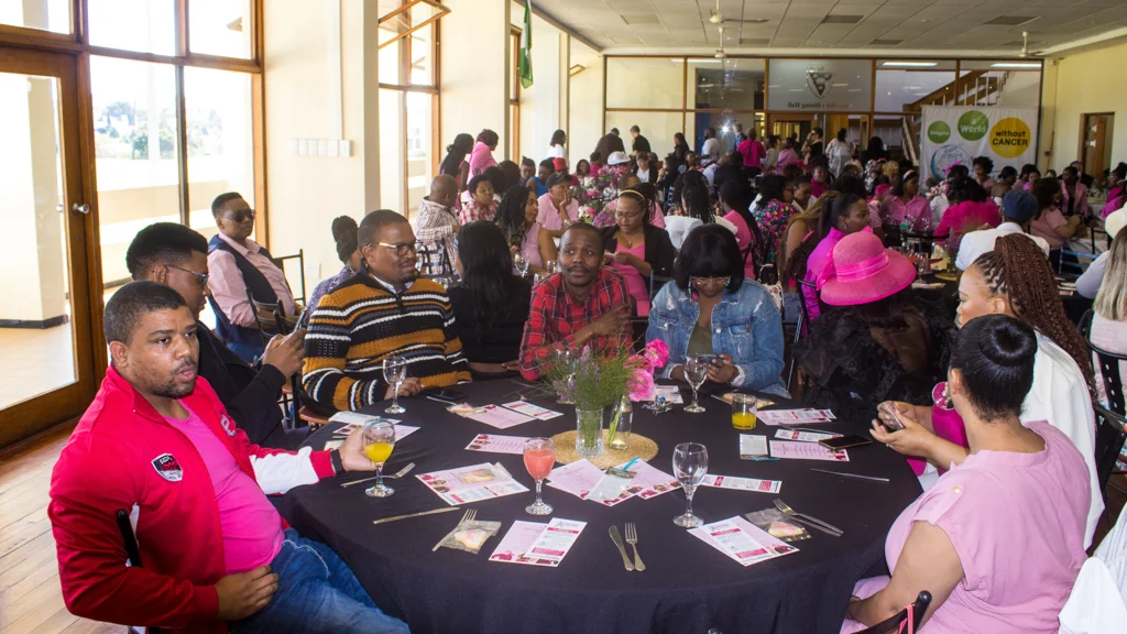 Continuous check-ups encouraged at breast cancer awareness breakfast. Photo cred: Lefa Monakedi.