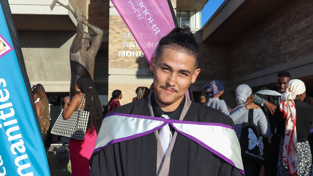 GADRA Matric School alumnus and Rhodes University graduate, Junaid Denston.