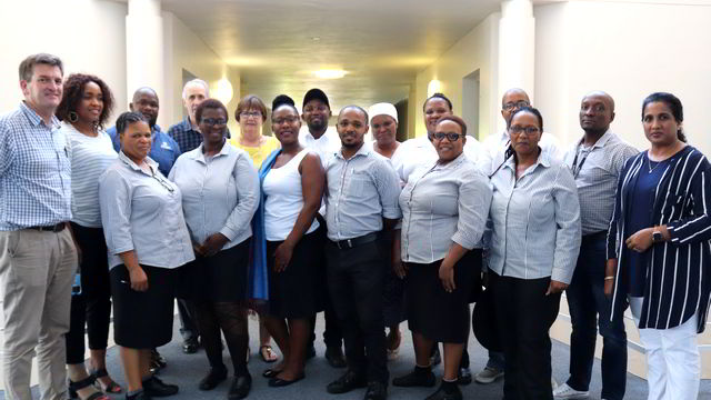 Line managers and some of the support staff involved in the learnerships