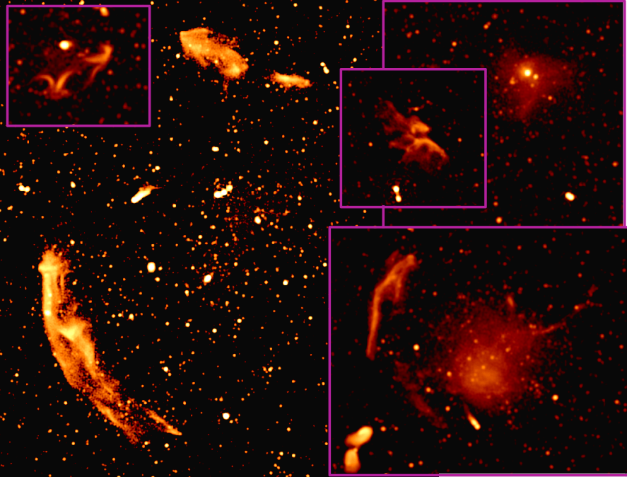 Diffuse radio emissions revealed in galaxy clusters