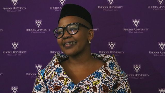 Dr Siphokazi Magadla at her Vice-Chancellor’s 2018 Teaching Award Lecture