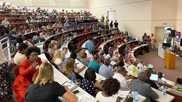 Attendees gather at the Makhanda Education Summit
[PIC CREDIT] Carmen Visser