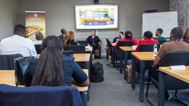 Economic and financial journalists attend the IMF Workshop in Makhanda (Africa Media Matrix building, Rhodes University). [PIC CREDIT: Vusumzi Tshekema] 