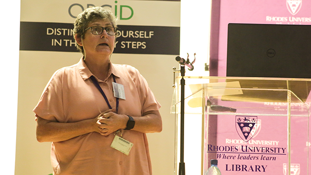 Principal Librarian for Digital Scholarship at the Rhodes University Library, Debbie Martindale