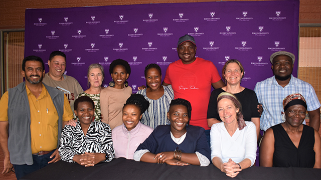 Celebrating the start of a new qualification in sustainability learning [Credit: Zindzi Nkunzi]