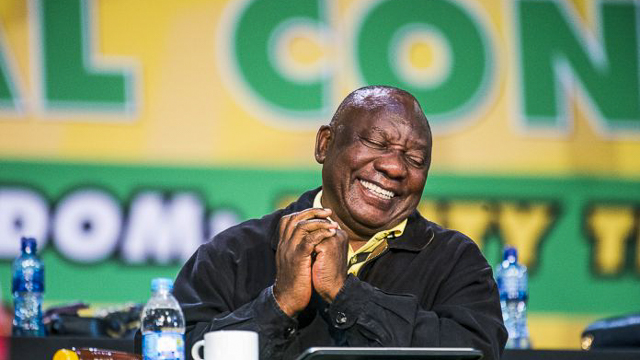 President Cyril Ramaphosa at the ANC 55th Elective Conference in Nasrec. Photo: Supplied