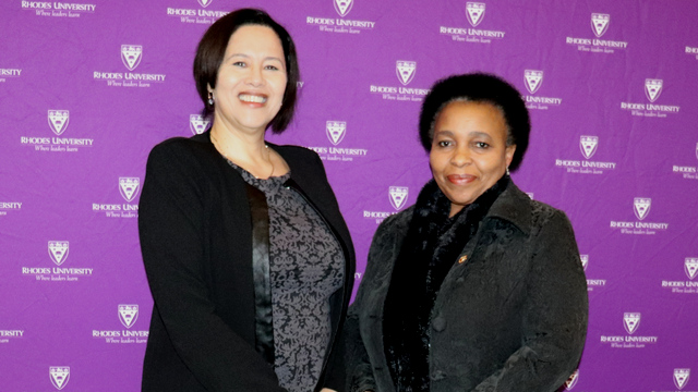 Dr Moodly, Registrar & Dr Monnapula-Mapesela, DVC: Academic & Student Affairs