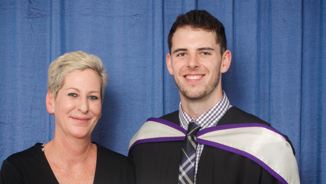 Terryl Mc Carthy and her son, Ryan at his graduation
