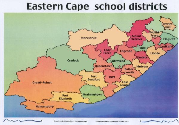 Map of Eastern cape school district
