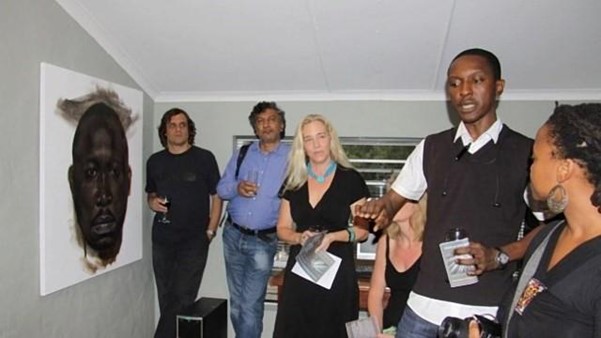 Photo: Launch of the Visual and Performing Arts of Africa research programme, 2011. Paul Cooper, Ismail Mahomed, Ruth Simbao, Christine Dixie, Dotun Makun, Nomusa Makhubu (left to right).