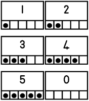 ENF 5-frame cards with numerals