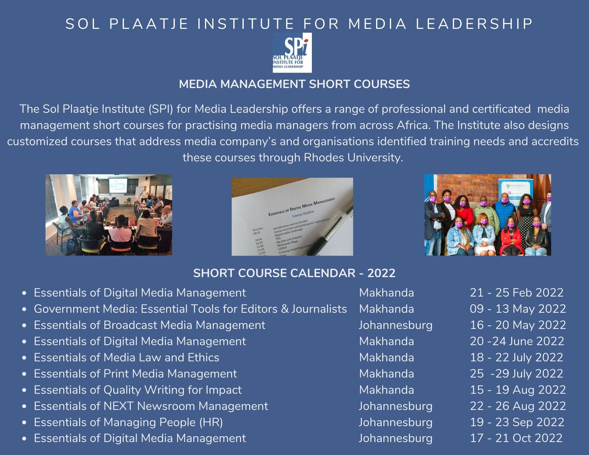 SPI Short course calendar_2022