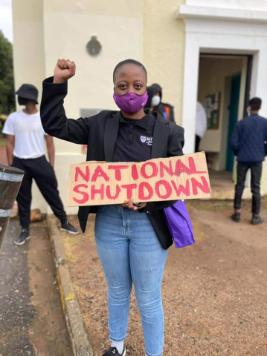 Image: SRC President, Leboghang Nkambule.
"Should the University fail to meet these demands by Monday (15 March 2021) at 10:00am, the SRC will partake in the national shutdown."