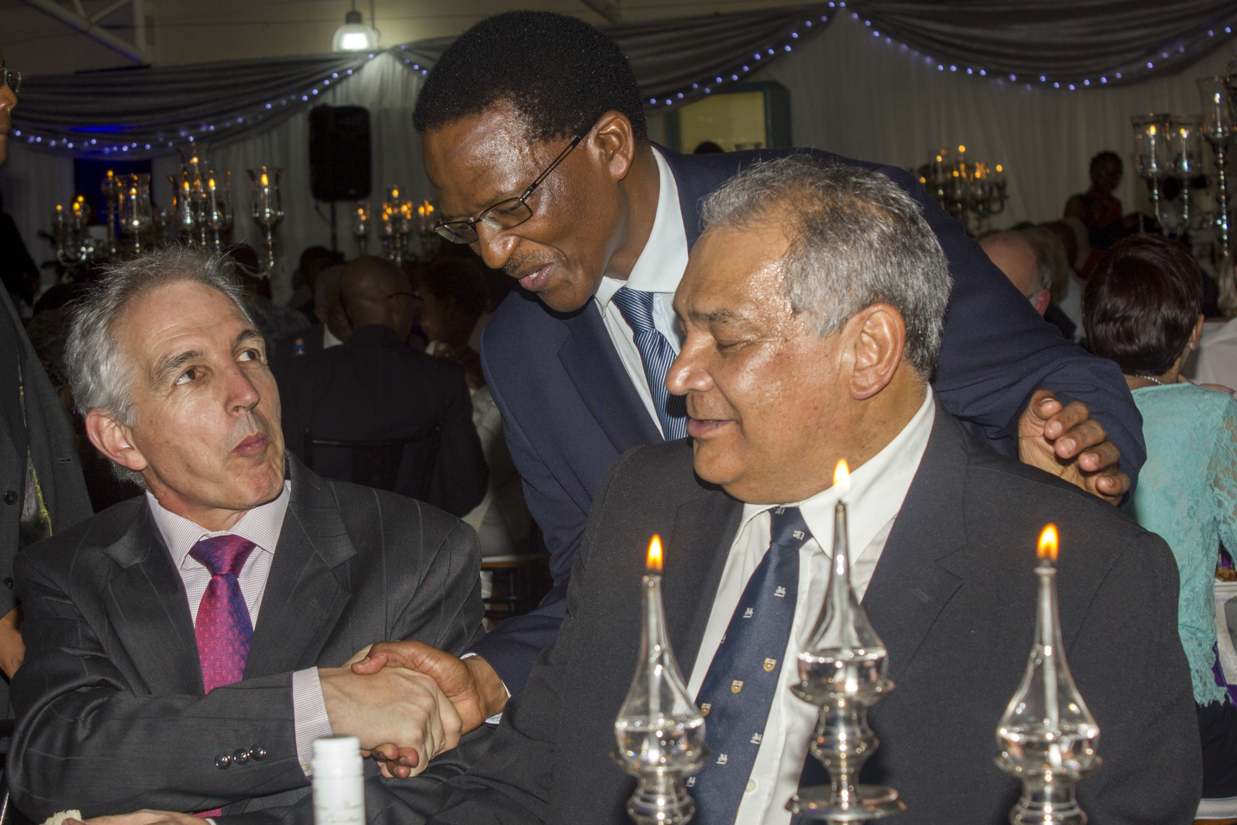 Staff celebrating Dr Mabizela's Inauguration