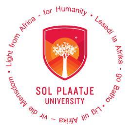 Sol Plaatje University logo