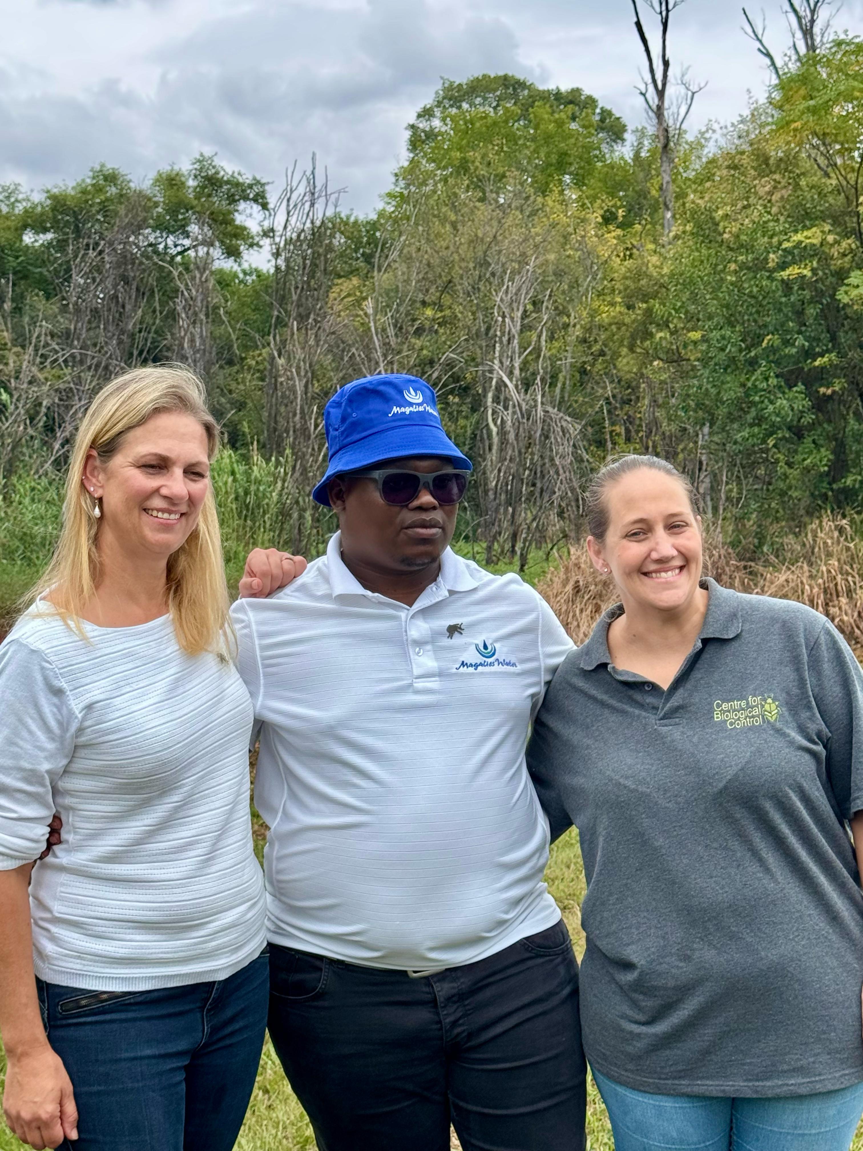 Julie Coetzee, Mr Isaac Sello Seitlholo, (DM of DWS) and Jaqui van Dyk at the release
