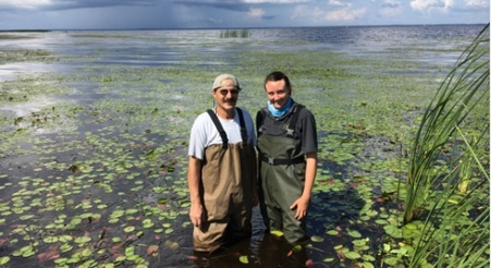 Megan Reid with Prof James Cuda (Photo: James Harrison)