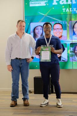 Jackey Mukhawana was awarded the second runner-up prize